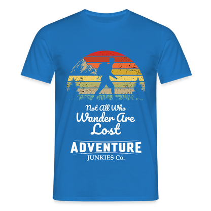 Men's Hiking & Walking T-Shirt - royal blue