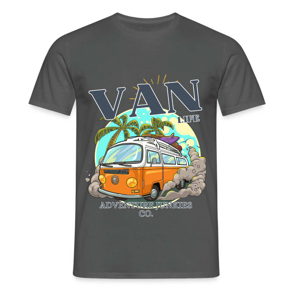 Men's  Camping T-Shirt - charcoal grey