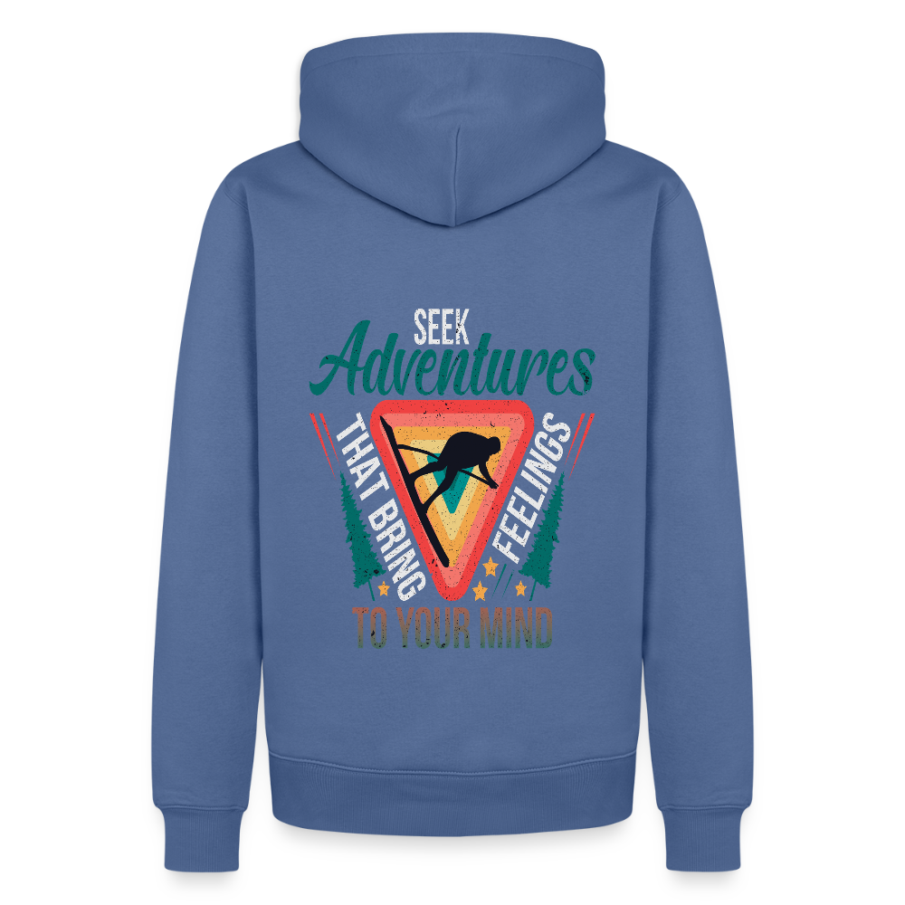 Men’s Premium Hiking / Walking Hoodie - stone blue