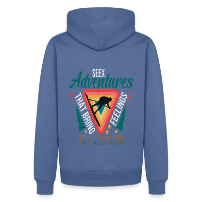 Men’s Premium Hiking / Walking Hoodie - stone blue