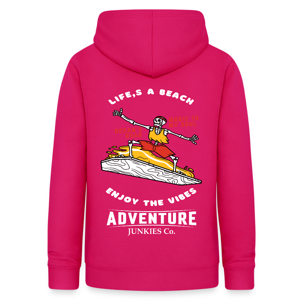 Women's Hoodie Water Adventure - dark pink