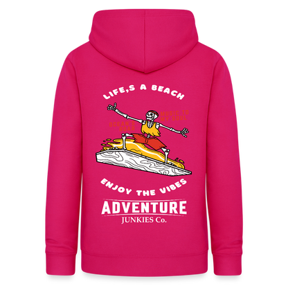Women's Hoodie Water Adventure - dark pink