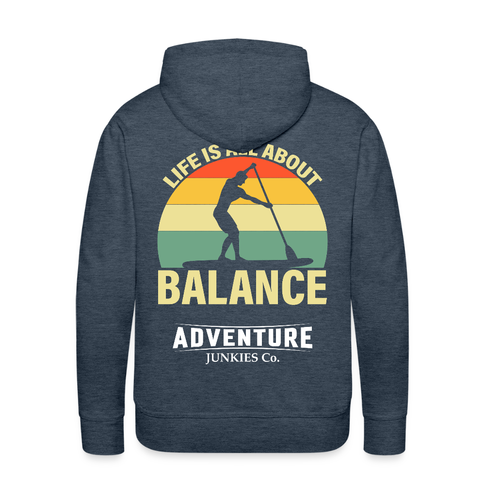 Men’s Premium  Water Fun Hoodie - heather denim