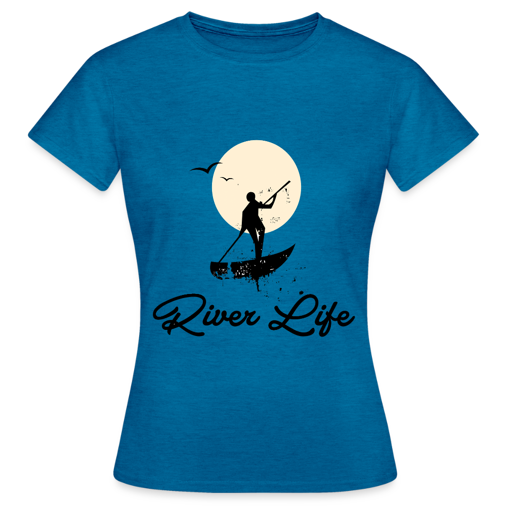 Women's  Water Adventure T-Shirt - antique blue sapphire heather