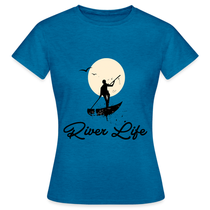 Women's  Water Adventure T-Shirt - antique blue sapphire heather