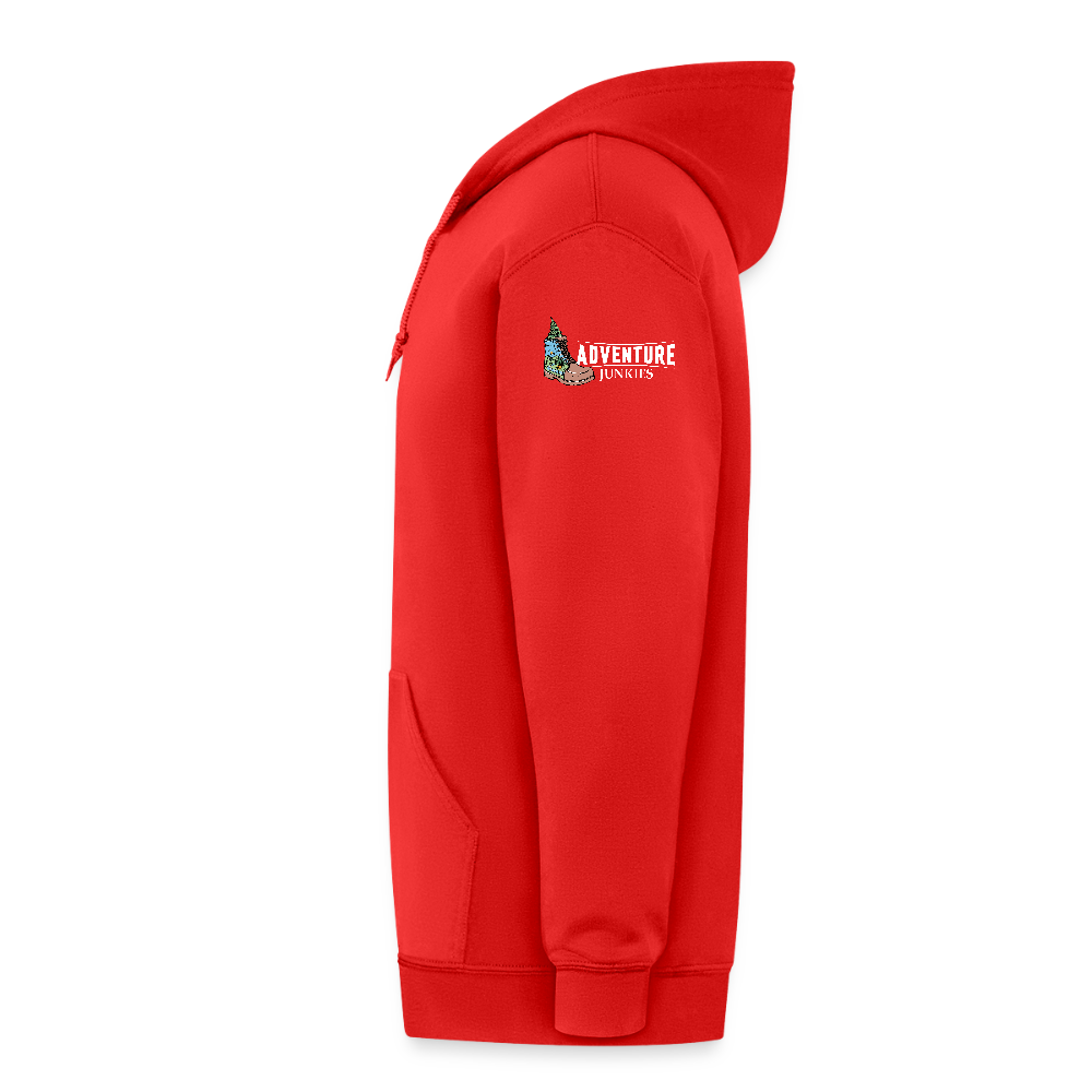 Adult Unisex  Heavyweight Hooded Jacket - red