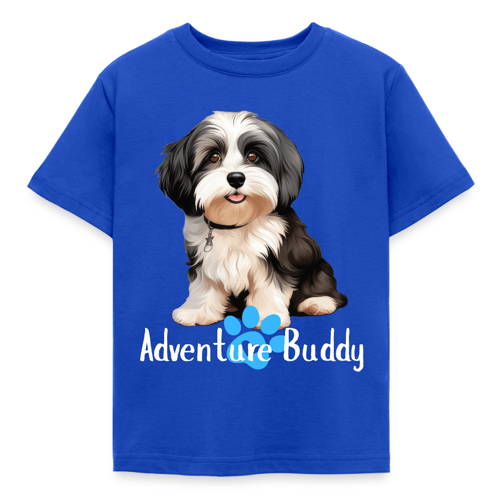 Children's T-Shirt  {Customise Breed & Paw } - royal blue