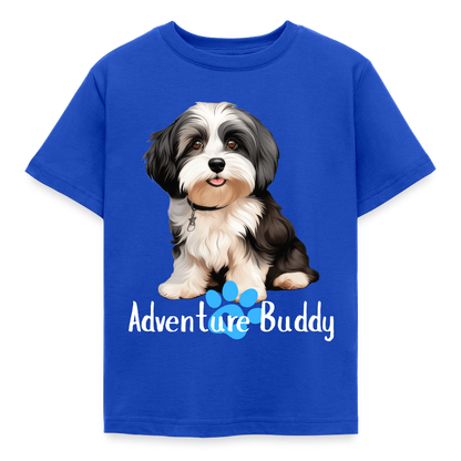 Children's T-Shirt  {Customise Breed & Paw } - royal blue