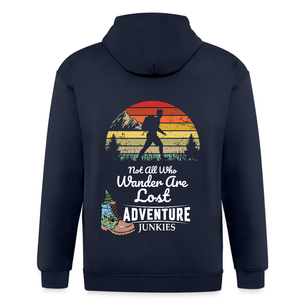 Adult Unisex Heavyweight Hooded Jacket - navy