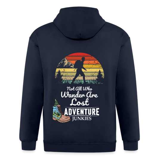 Adult Unisex Heavyweight Hooded Jacket - navy