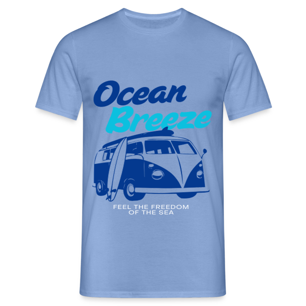 Men's Camping T-Shirt - carolina blue
