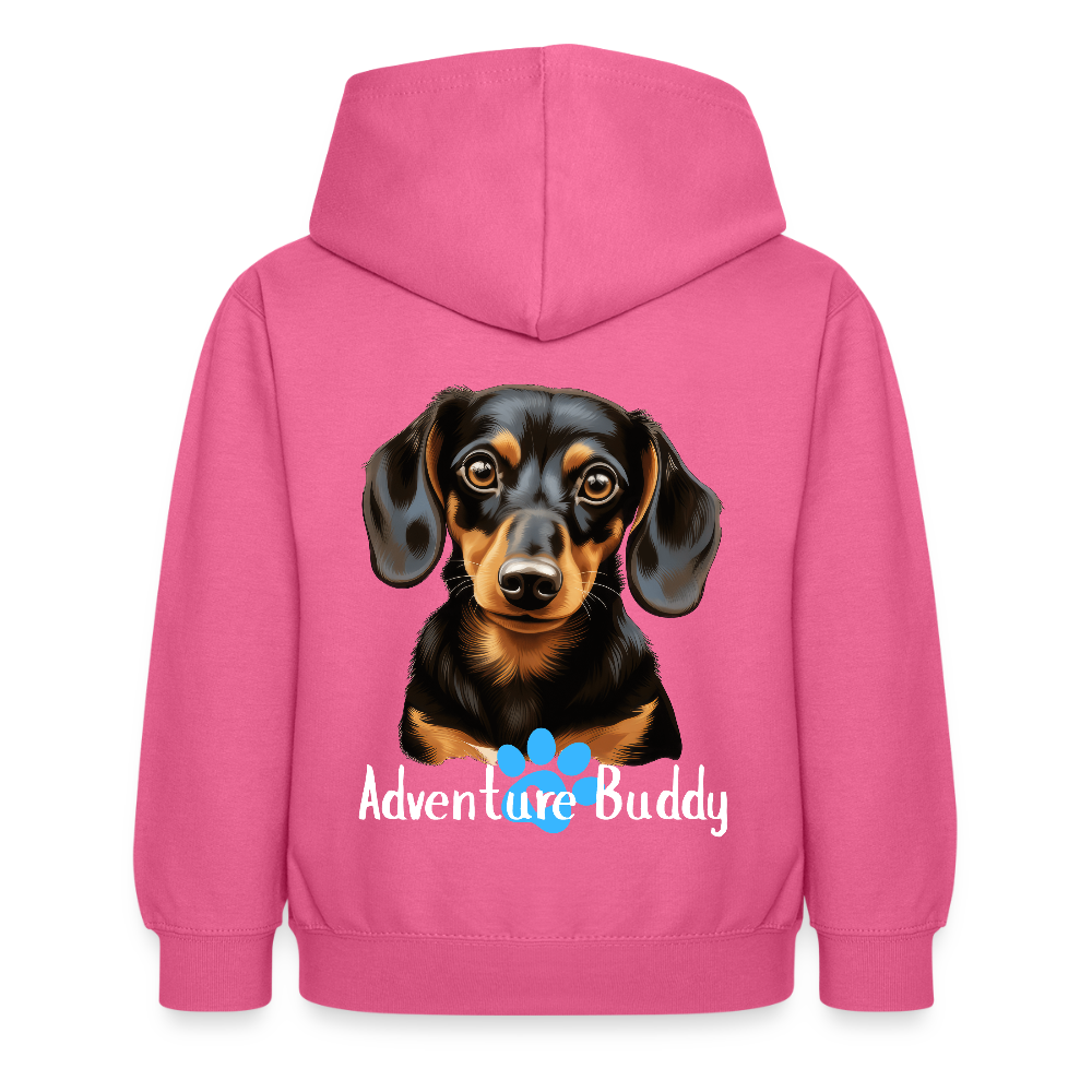 Children's Unisex Hoodie  {Customise Breed & Paw } - pink