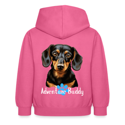 Children's Unisex Hoodie  {Customise Breed & Paw } - pink
