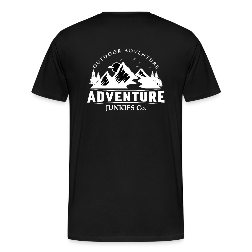 Men's T- Shirts Out Door Adventure Design - black