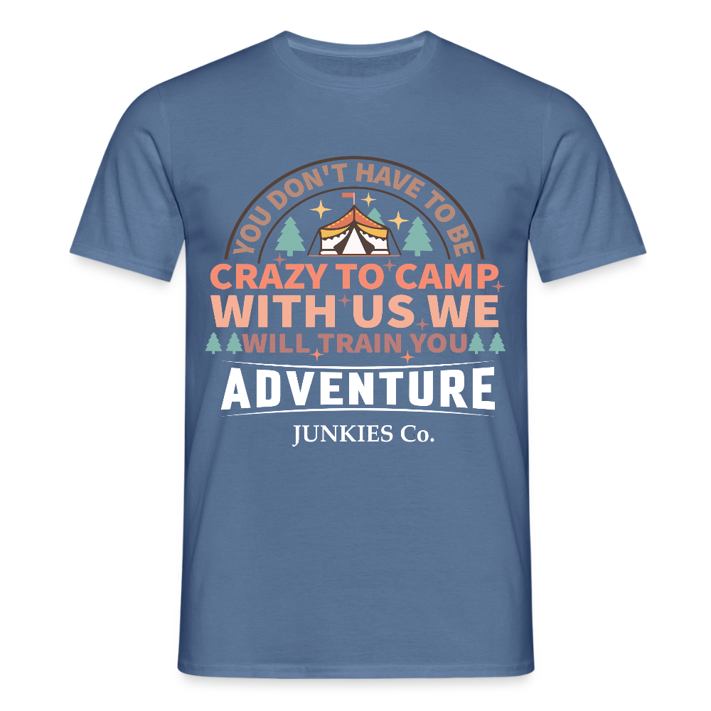 Men's Camping T-Shirt - dove blue 
