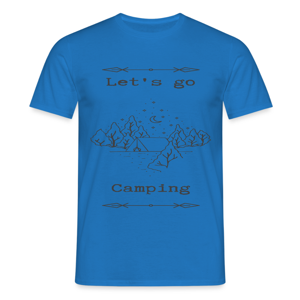 Men's  Camping T-Shirt - royal blue