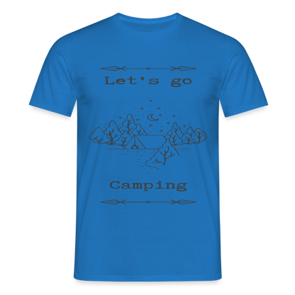 Men's  Camping T-Shirt - royal blue