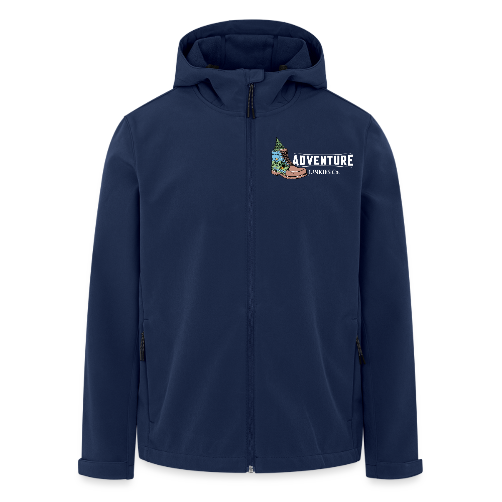 Unisex Recycled Softshell Jacket THE DISCOVERER!! - navy