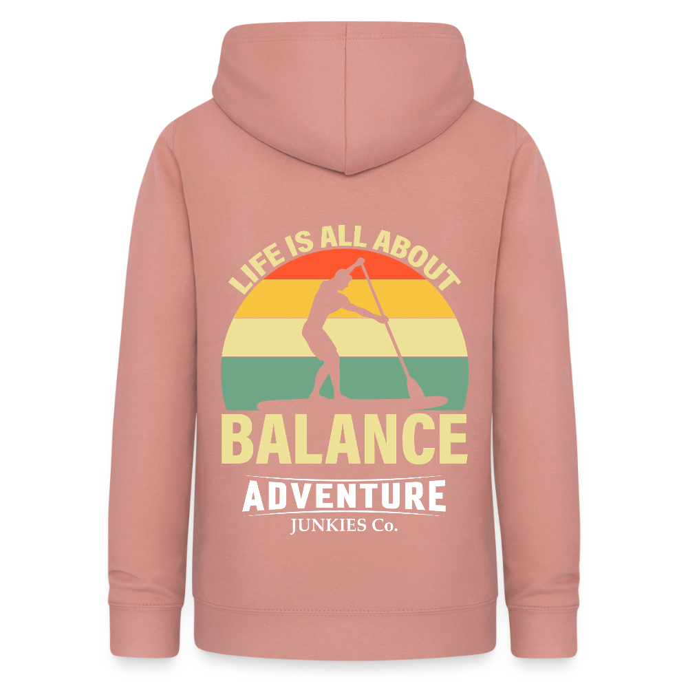 Women's Hoodie  Water Adventure - dusky rose