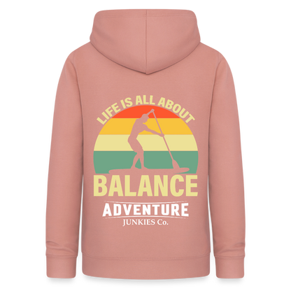 Women's Hoodie  Water Adventure - dusky rose