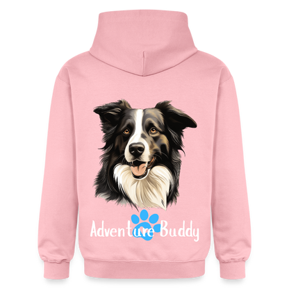 Adult Unisex  Midweight Hoodie  {Customise Breed & Paw} - light pink