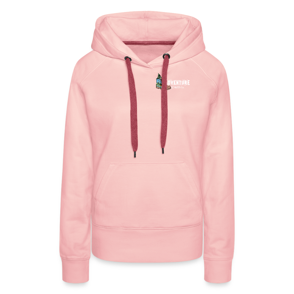 Women’s Premium  Hiking / Walking Hoodie - crystal pink