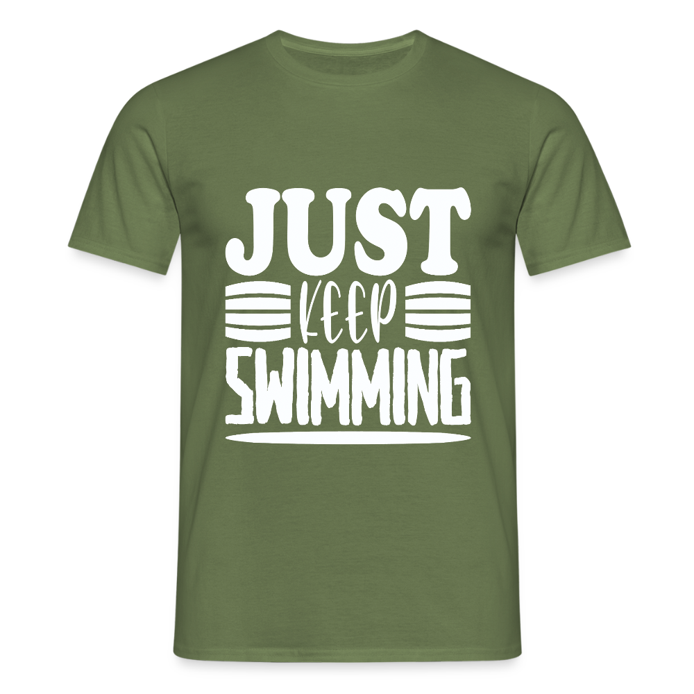 Men's T-Shirt Water Adventures - military green