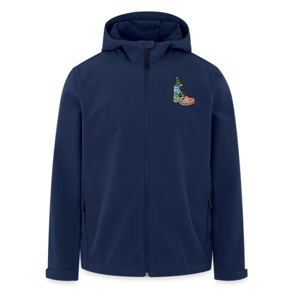 Unisex Recycled Softshell Jacket THE DISCOVERER - navy