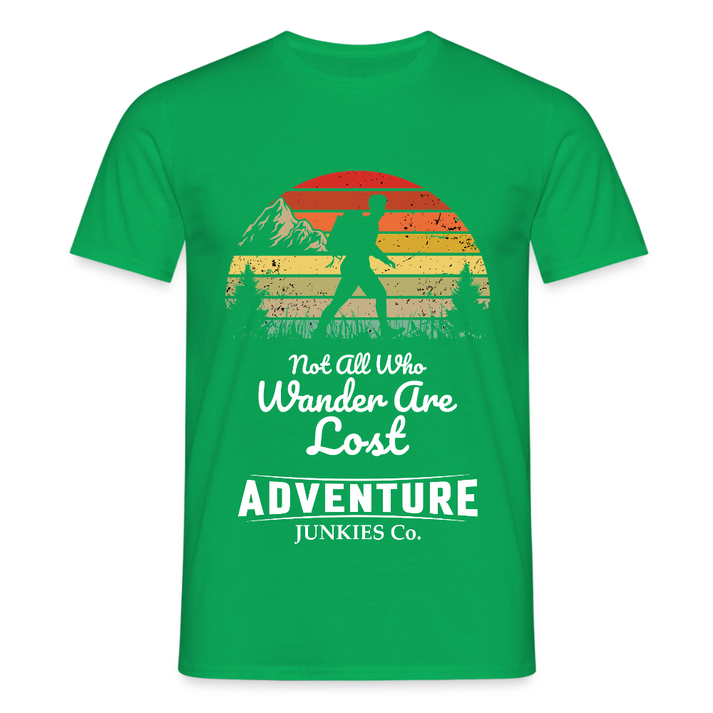 Men's Hiking & Walking T-Shirt - kelly green