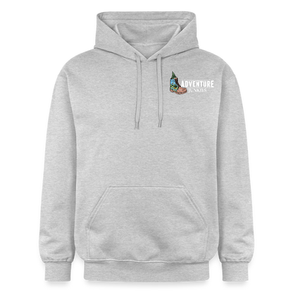 Adult  Unisex  Midweight Hoodie  {Customise Breed & Paw} - light heather grey