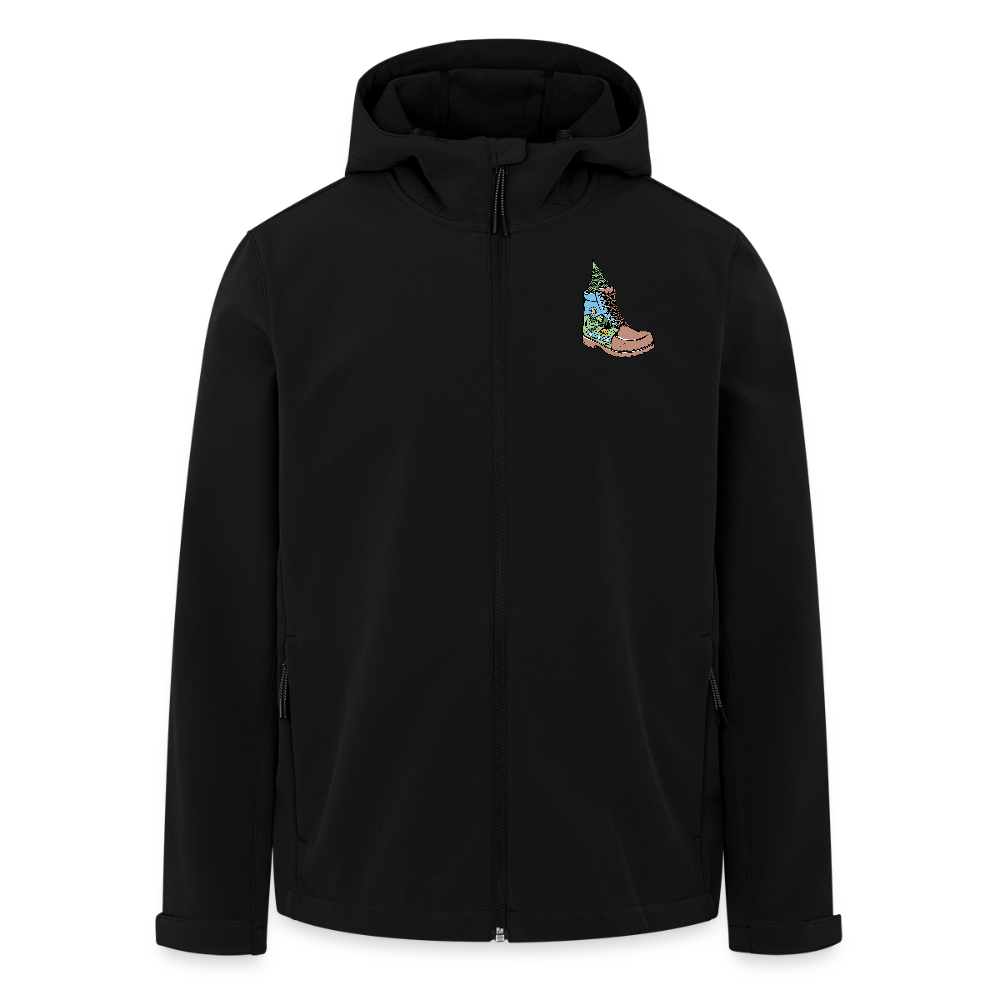 Unisex Recycled Softshell Jacket THE DISCOVERER!! - black