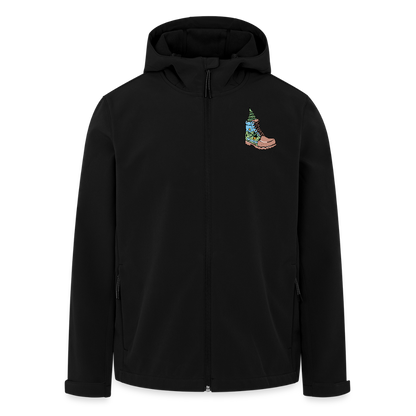 Unisex Recycled Softshell Jacket THE DISCOVERER - black