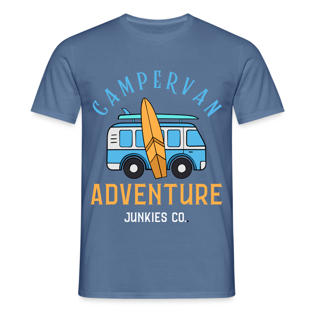 Men's Camping T-Shirt - dove blue 
