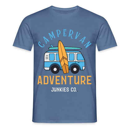 Men's Camping T-Shirt - dove blue 