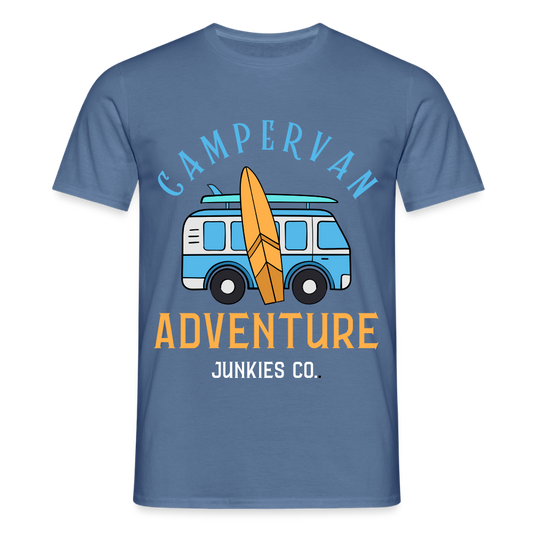 Men's Camping T-Shirt - dove blue 
