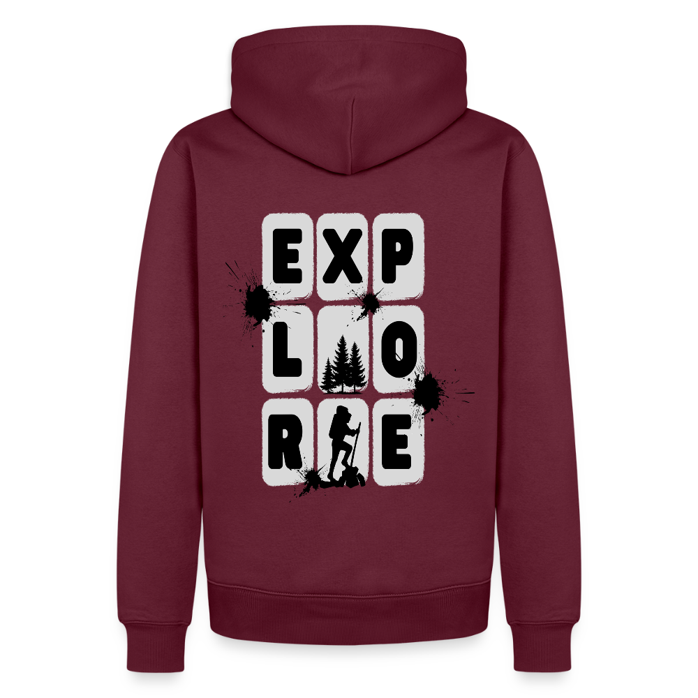Men’s Premium Hiking / Walking  Hoodie - burgundy