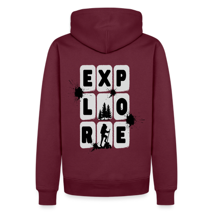 Men’s Premium Hiking / Walking  Hoodie - burgundy