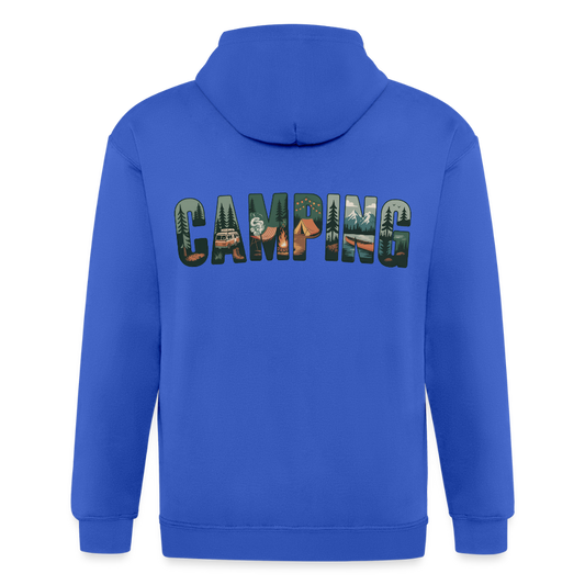 Unisex Heavyweight Hooded Jacket - royal blue