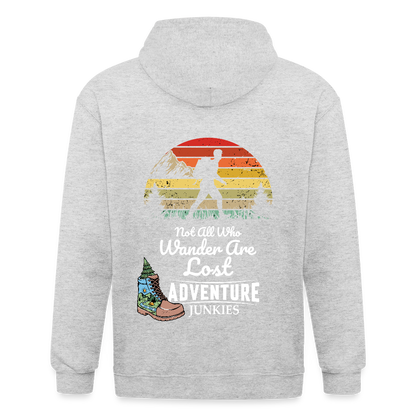 Adult Unisex Heavyweight Hooded Jacket - heather white