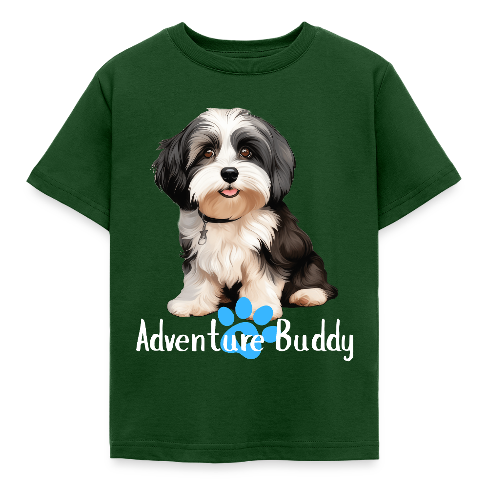 Children's T-Shirt  {Customise Breed & Paw } - forest green