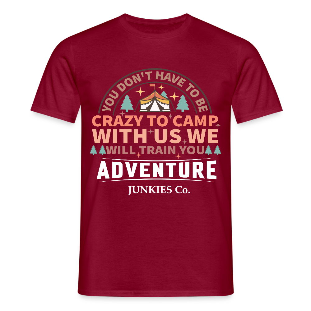 Men's Camping T-Shirt - brick red
