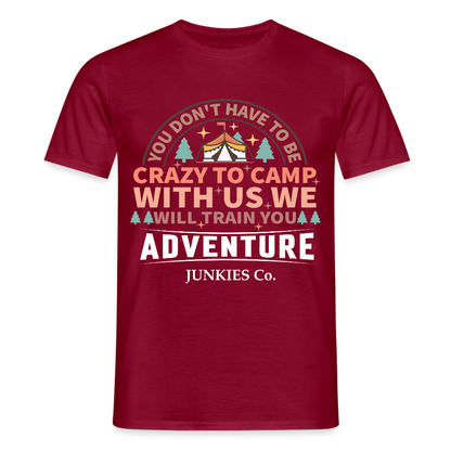 Men's Camping T-Shirt - brick red