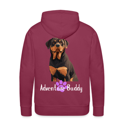 Men’s Premium Pet Girl Hoodie - bordeaux