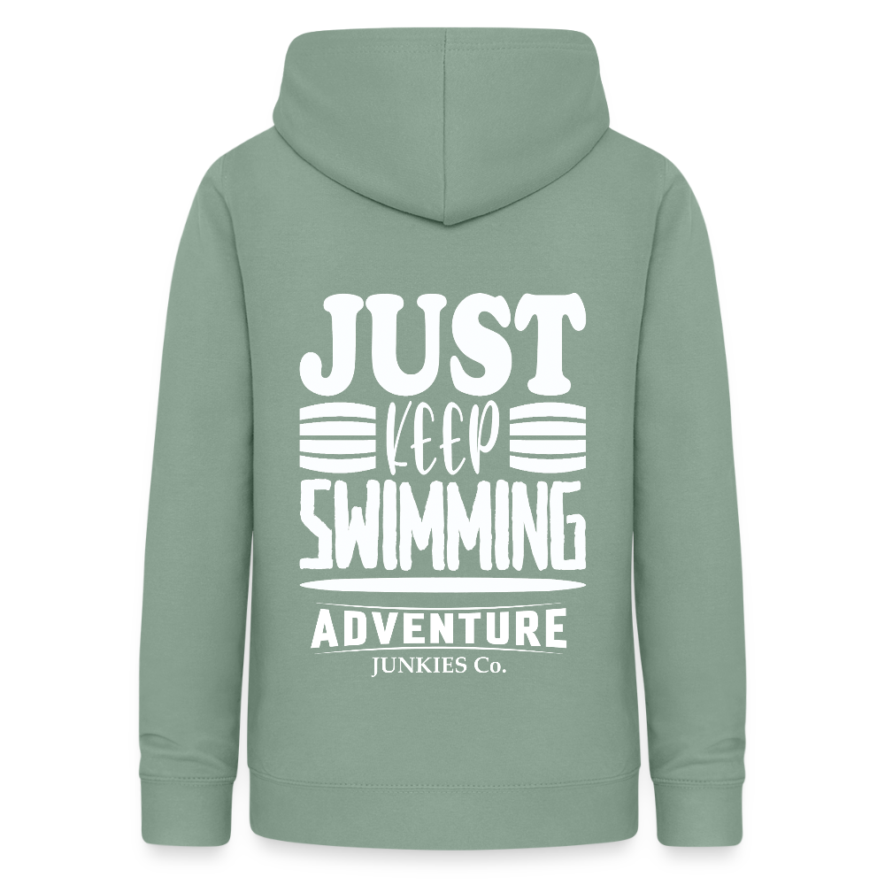 Women's Hoodie Water Adventures - steel green