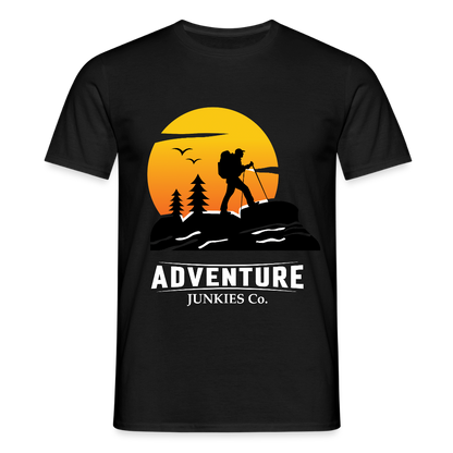 Men's Hiking & Walking T-Shirt - black
