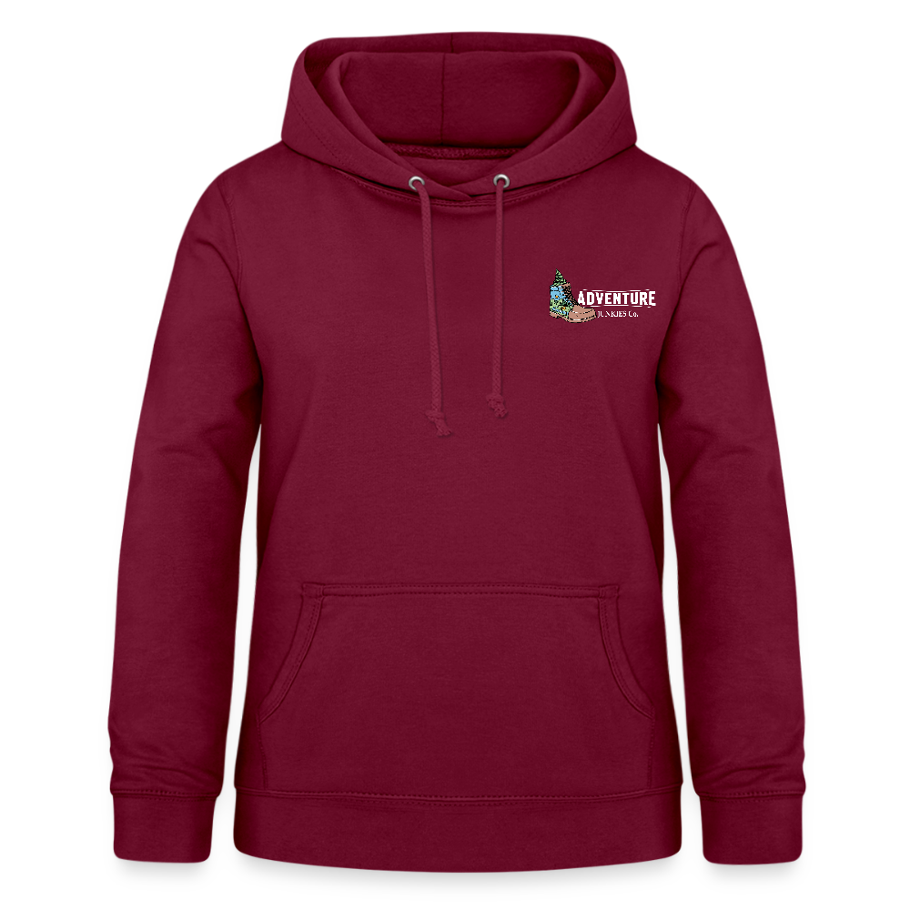 Women's Hoodie Water Adventures - bordeaux