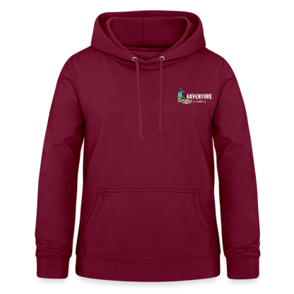 Women's Hoodie Water Adventures - bordeaux