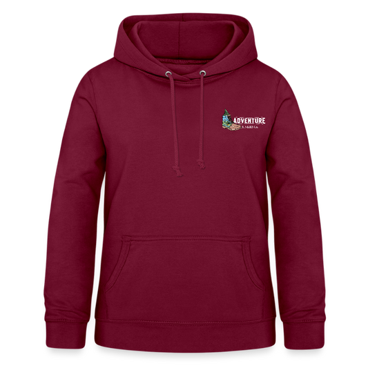 Women's Hoodie Water Adventures - bordeaux