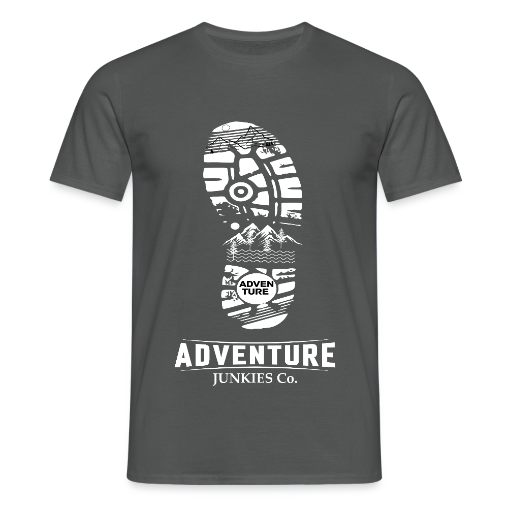Men's Hiking & Walking T-Shirt - charcoal grey