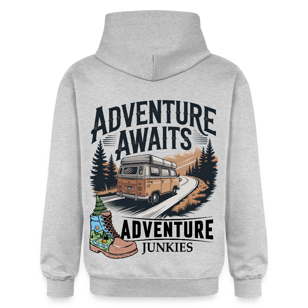 Unisex Midweight Hoodie - light heather grey